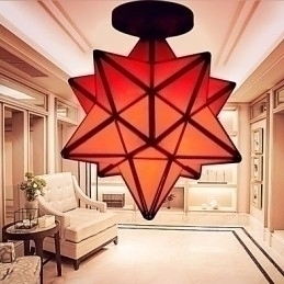 Designer Touch Decorative Artistic Individuality Creative Porch Modern Stars Absorb Dome Light Lamp