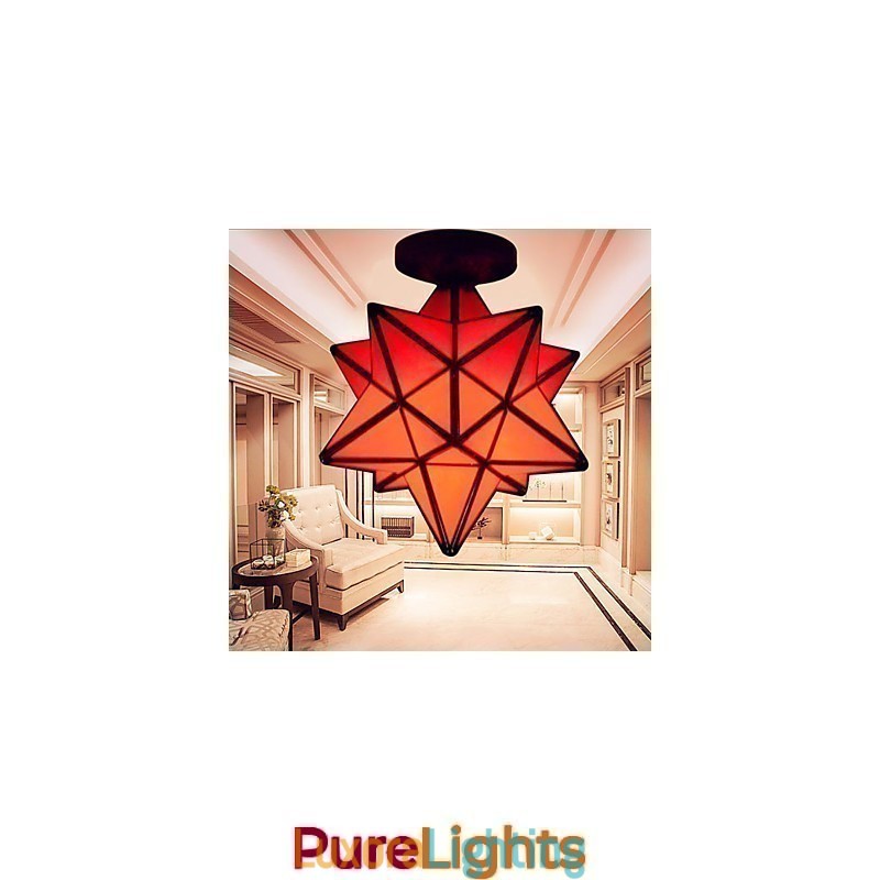 Designer Touch Decorative Artistic Individuality Creative Porch Modern Stars Absorb Dome Light Lamp