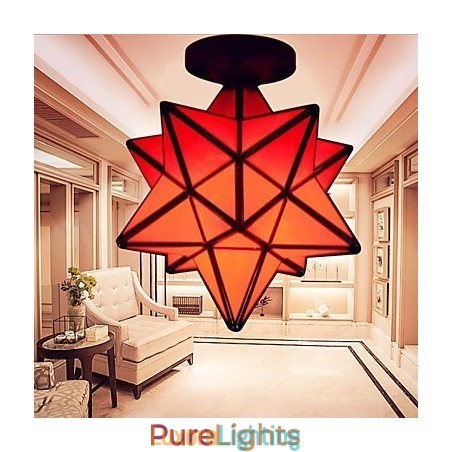 Designer Touch Decorative Artistic Individuality Creative Porch Modern Stars Absorb Dome Light Lamp