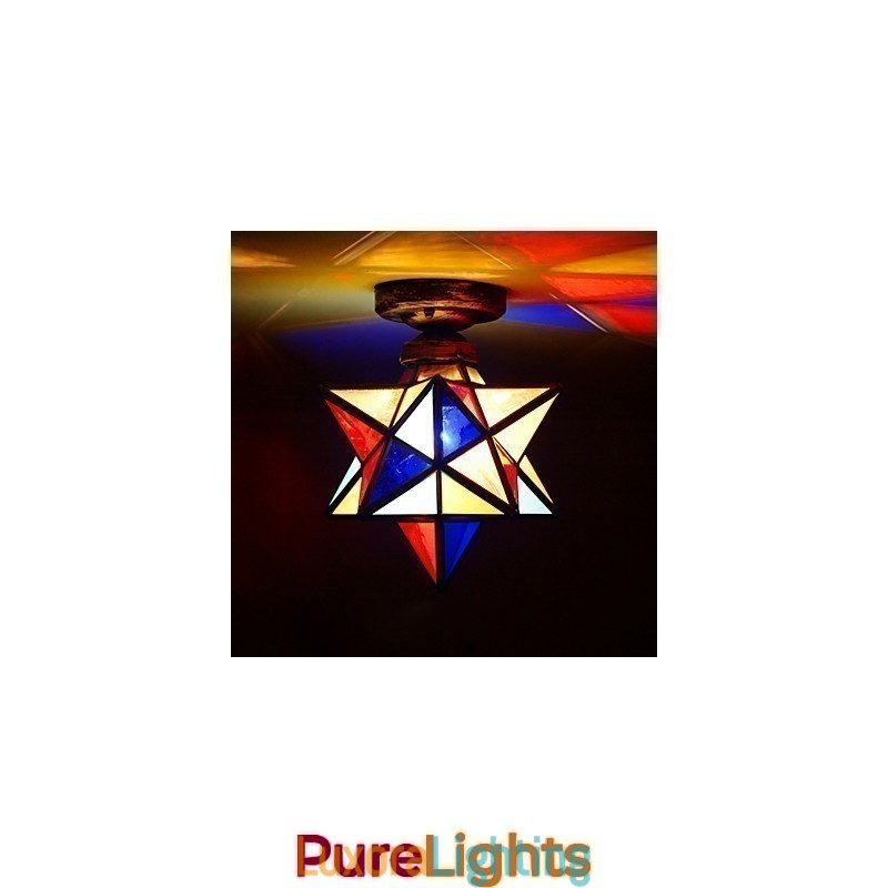 Designer Touch Decorative Artistic Individuality Creative Porch Modern Stars Absorb Dome Light Lamp