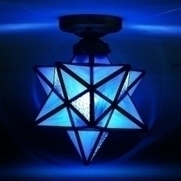 Designer Touch Decorative Artistic Individuality Creative Porch Modern Stars Absorb Dome Light Lamp