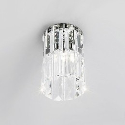 Designer Touch Decorative Crystal Flush Mount Light in Round