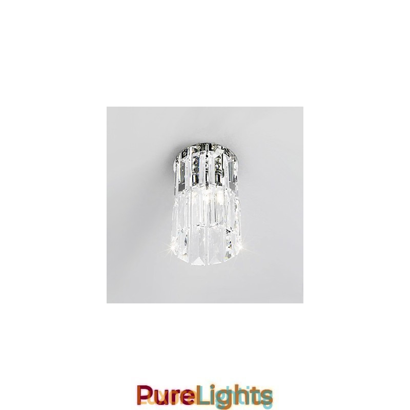 Designer Touch Decorative Crystal Flush Mount Light in Round