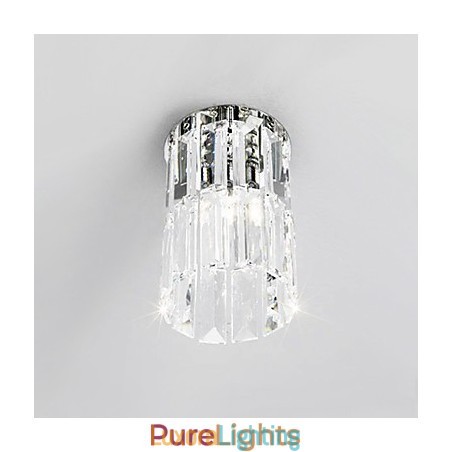 Designer Touch Decorative Crystal Flush Mount Light in Round