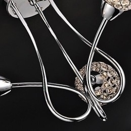 Designer Touch Decorative Modern Contemporary Traditional Classic Crystal Electroplated Metal Pendant Light Flush Mount