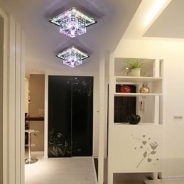Designer Touch Decorative Crystal Ceiling Lamp Spotlight SMD 3W Creative Lamp Tube Light Colorful Color Dome Light