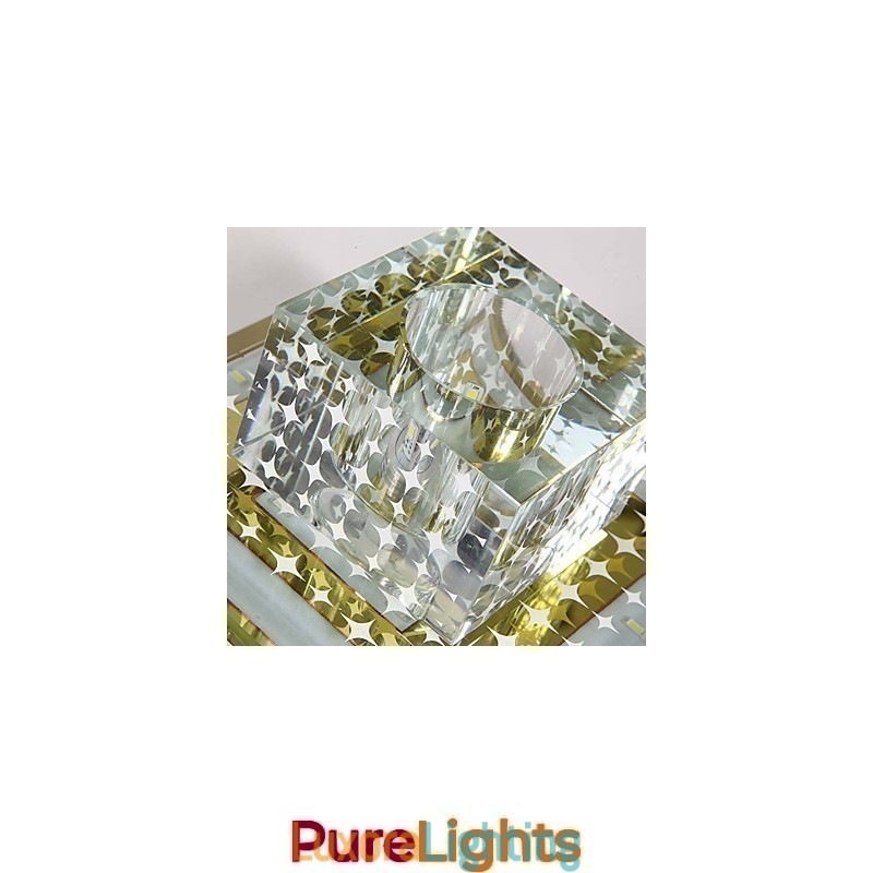 Designer Touch Decorative Crystal Ceiling Lamp Spotlight SMD 3W Creative Lamp Tube Light Colorful Color Dome Light