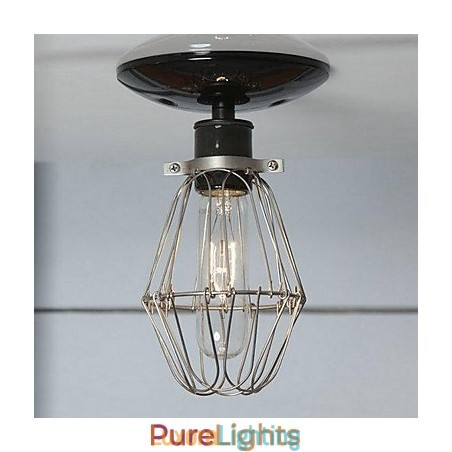 Designer Touch Decorative Country Painting Metal Flush Mount