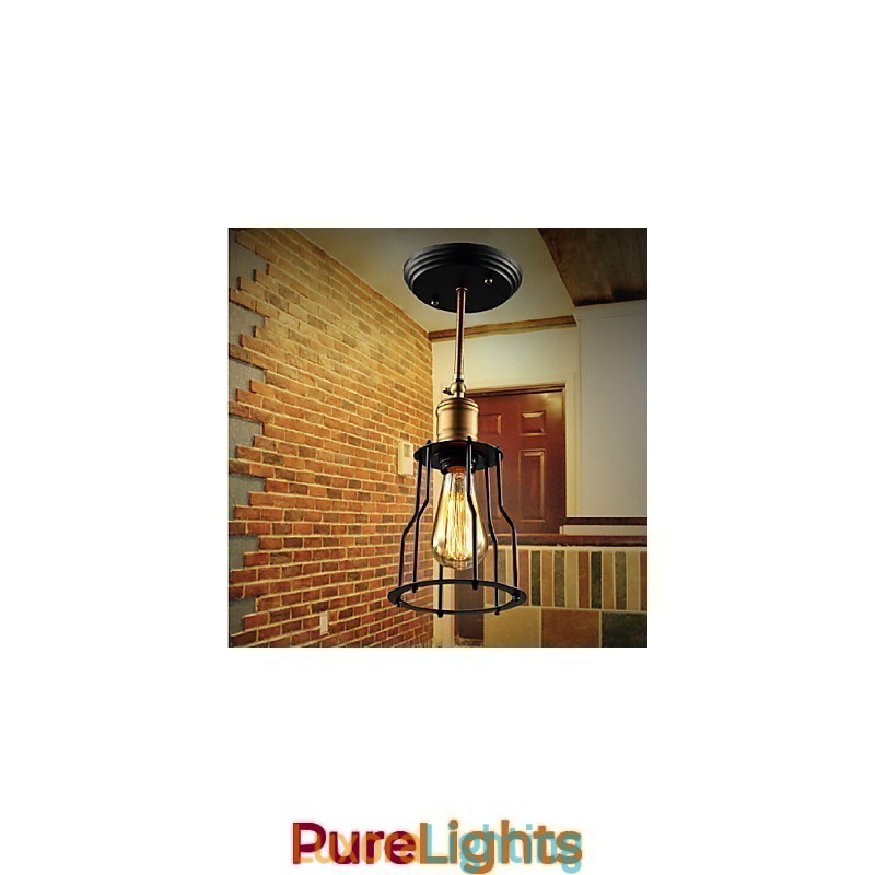 Designer Touch Decorative Flush Mount Traditional Classic Rustic Lodge Vintage Retro Country Metal