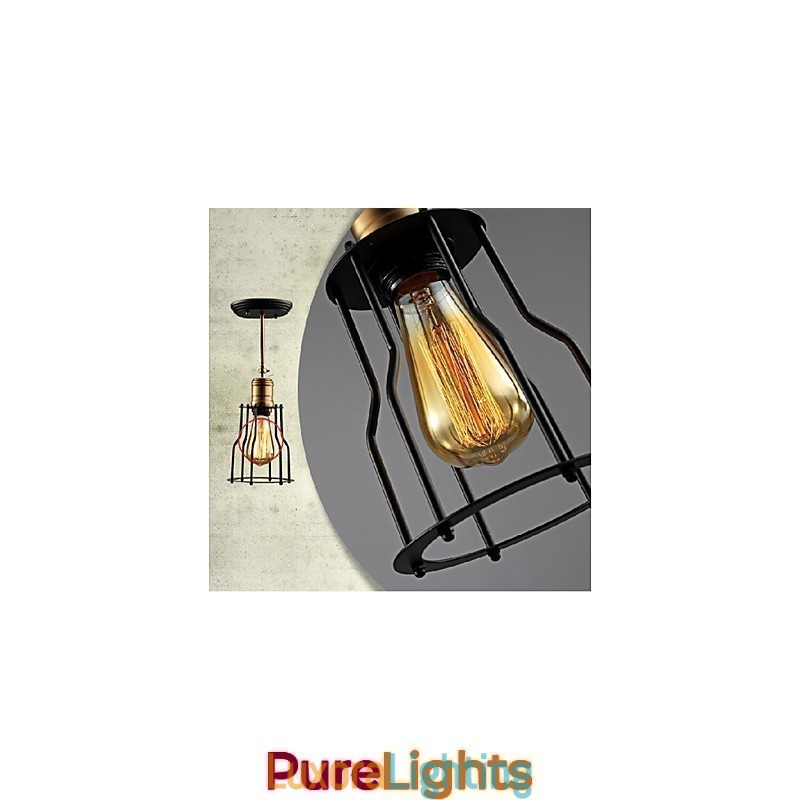 Designer Touch Decorative Flush Mount Traditional Classic Rustic Lodge Vintage Retro Country Metal