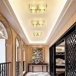 Designer Touch Decorative 27*15*5CM Crystal Ceiling Lamp Spotlight SMD 6W Creative Lamp Tube Light Colorful Color Dome Light