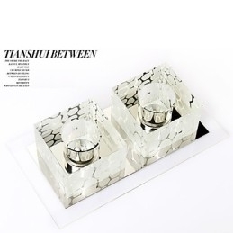 Designer Touch Decorative 27*15*5CM Crystal Ceiling Lamp Spotlight SMD 6W Creative Lamp Tube Light Colorful Color Dome Light