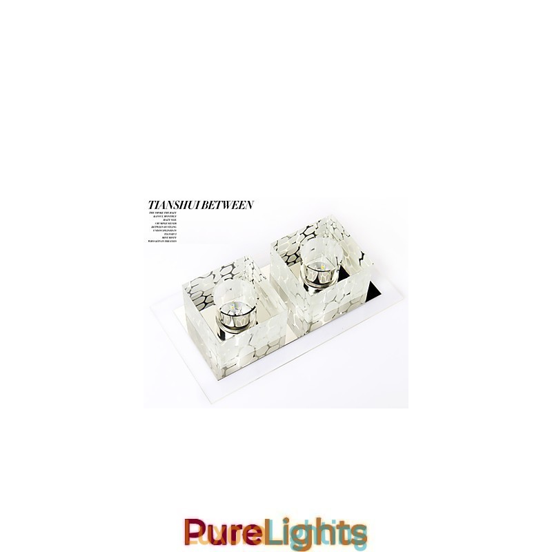 Designer Touch Decorative 27*15*5CM Crystal Ceiling Lamp Spotlight SMD 6W Creative Lamp Tube Light Colorful Color Dome Light