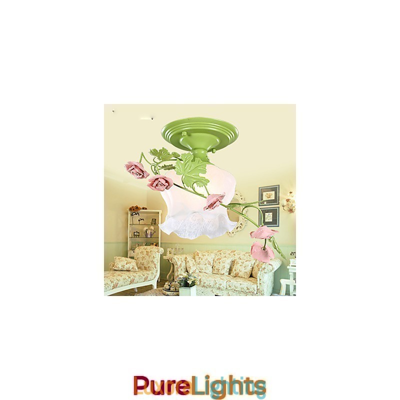 Designer Touch Decorative Valentine'S Day The Rose Garden Flowers And Plants Absorb Dome Light