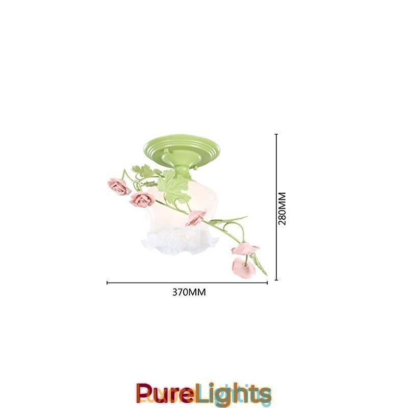 Designer Touch Decorative Valentine'S Day The Rose Garden Flowers And Plants Absorb Dome Light