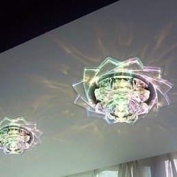 Designer Touch Decorative 20*8.5CM Mini Crystal Ceiling Lamp Spotlight 3W Creative Lamp Tube Light Colorful Color Square Dome Light