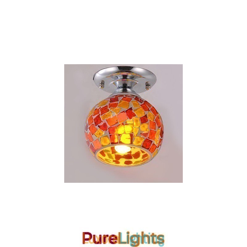 Designer Touch Decorative Country Electroplated Metal Flush Mount