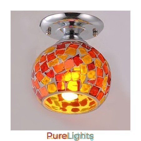 Designer Touch Decorative Country Electroplated Metal Flush Mount