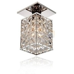 Designer Touch Decorative Modern Contemporary Crystal Electroplated Metal Flush Mount