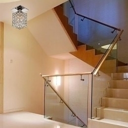 Designer Touch Decorative Modern Contemporary Crystal Electroplated Metal Flush Mount