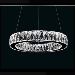 Designer Touch Decorative Crystal Chandelier Lights Lighting Modern Single Rings K9 Large Crystal Indoor Ceiling Light Fixtures