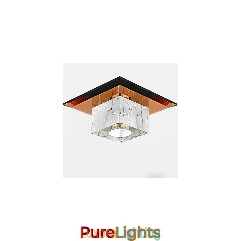 Designer Touch Decorative Mini Crystal Ceiling Lamp Spotlight 3W Creative Lamp Tube Light Colorful Color Square Dome Light