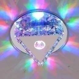 Designer Touch Decorative Crystal Mini Style Glass Flush Mount Kids