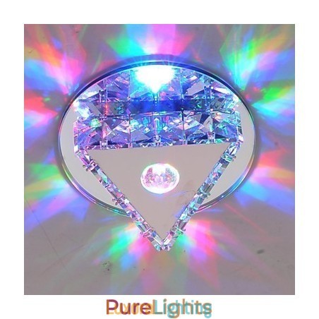 Designer Touch Decorative Crystal Mini Style Glass Flush Mount Kids