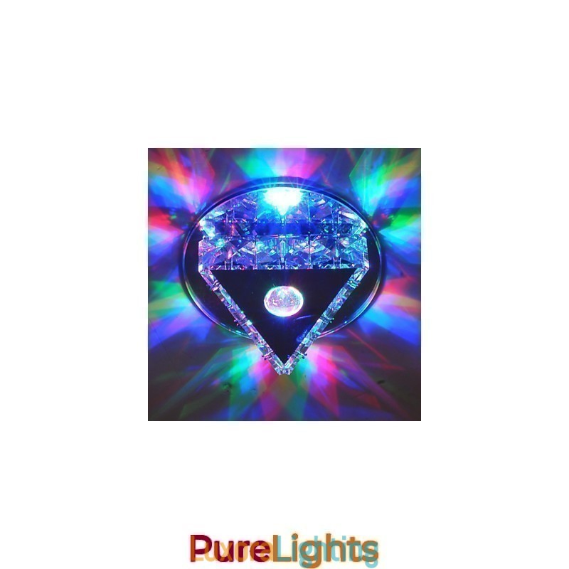 Designer Touch Decorative Crystal Mini Style Glass Flush Mount Kids