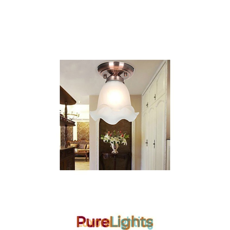 Designer Touch Decorative Europe Type Resin Glass Dome Light Sweet To Absorb Dome Light Lamp