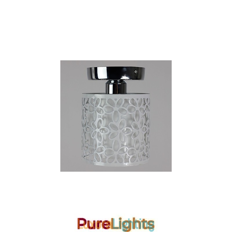 Designer Touch Decorative Modern Contemporary Mini Style Painting Metal Flush Mount