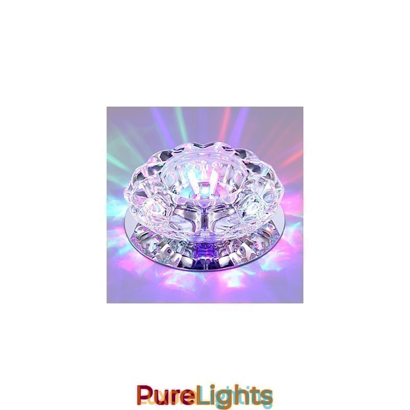 Designer Touch Decorative Crystal Ceiling Lamp Spotlight SMD 3W Creative Lamp Absorb Dome Light