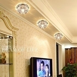 Designer Touch Decorative Crystal Ceiling Lamp Spotlight SMD 3W Creative Lamp Absorb Dome Light
