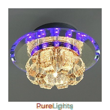 Designer Touch Decorative Modern Contemporary Crystal Electroplated Crystal Flush Mount