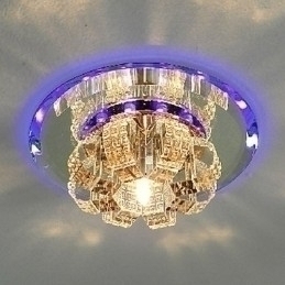 Designer Touch Decorative Modern Contemporary Crystal Electroplated Crystal Flush Mount