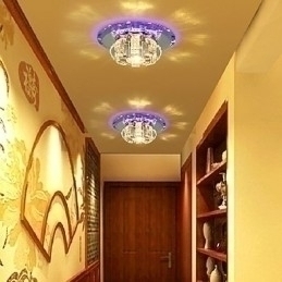 Designer Touch Decorative Modern Contemporary Crystal Electroplated Crystal Flush Mount