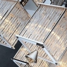 Designer Touch Decorative Modern Contemporary Crystal Chrome Metal Flush Mount