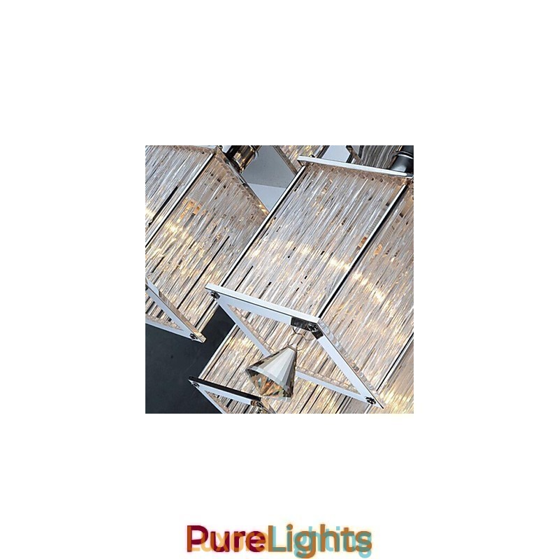 Designer Touch Decorative Modern Contemporary Crystal Chrome Metal Flush Mount