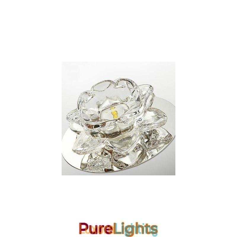 Designer Touch Decorative Modern Contemporary Crystal Mini Style Electroplated Metal Flush Mount