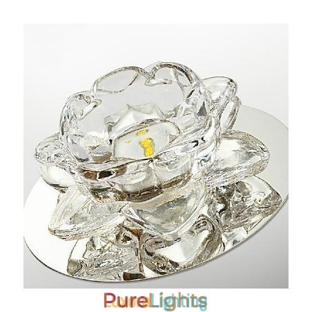 Designer Touch Decorative Modern Contemporary Crystal Mini Style Electroplated Metal Flush Mount