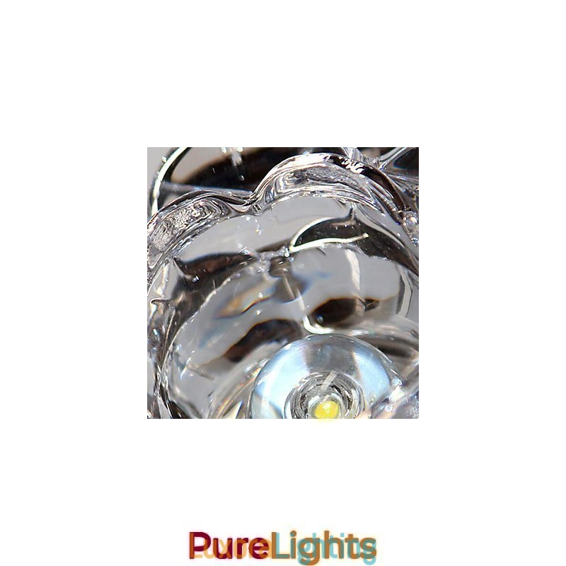 Designer Touch Decorative Modern Contemporary Crystal Mini Style Electroplated Metal Flush Mount