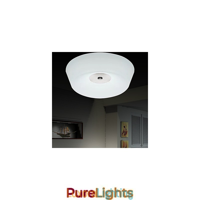 Designer Touch Decorative 77W Modern Contemporary Chrome Metal Flush Mount