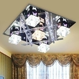 Designer Touch Decorative Modern Contemporary Crystal Glass Flush Mount