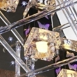 Designer Touch Decorative Modern Contemporary Crystal Glass Flush Mount