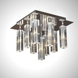 Designer Touch Decorative Modern Contemporary Crystal Chrome Metal Flush Mount