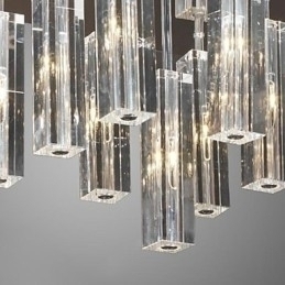 Designer Touch Decorative Modern Contemporary Crystal Chrome Metal Flush Mount