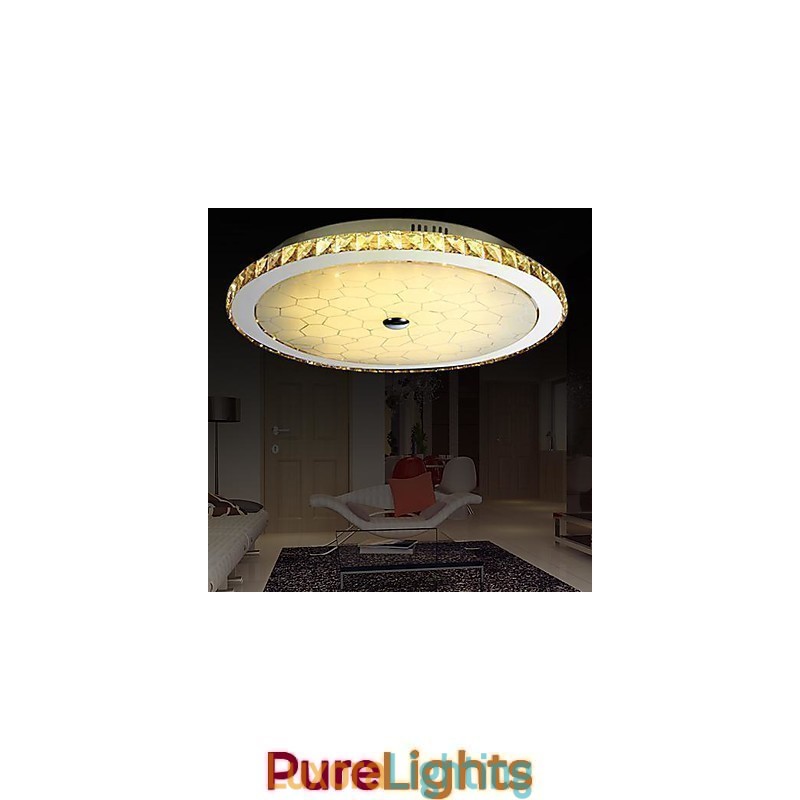 Designer Touch Decorative Modern Contemporary Crystal Metal Flush Mount