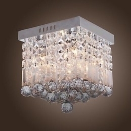 Designer Touch Decorative Modern Contemporary Crystal Mini Style Flush Mount