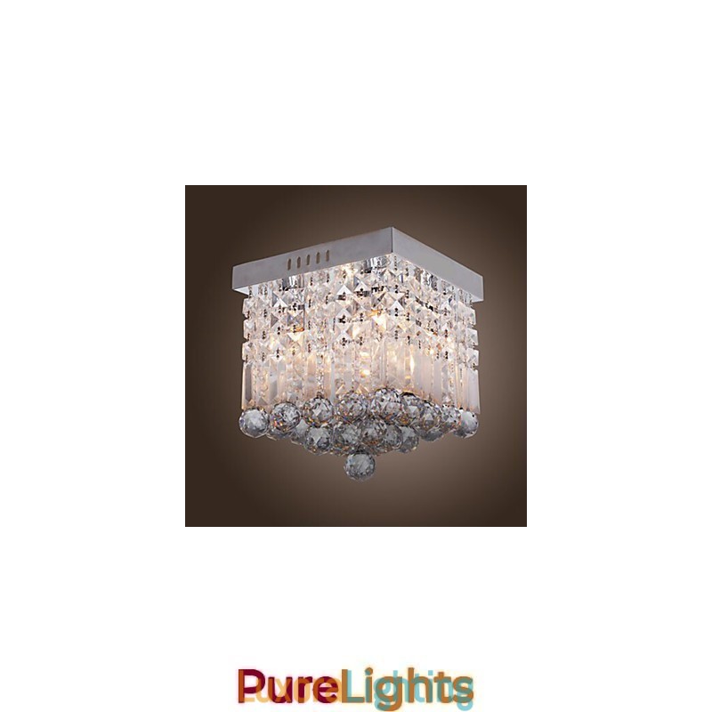 Designer Touch Decorative Modern Contemporary Crystal Mini Style Flush Mount