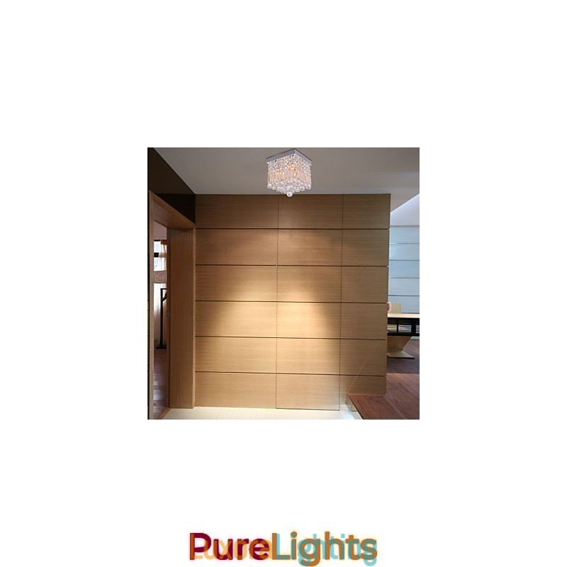 Designer Touch Decorative Modern Contemporary Crystal Mini Style Flush Mount